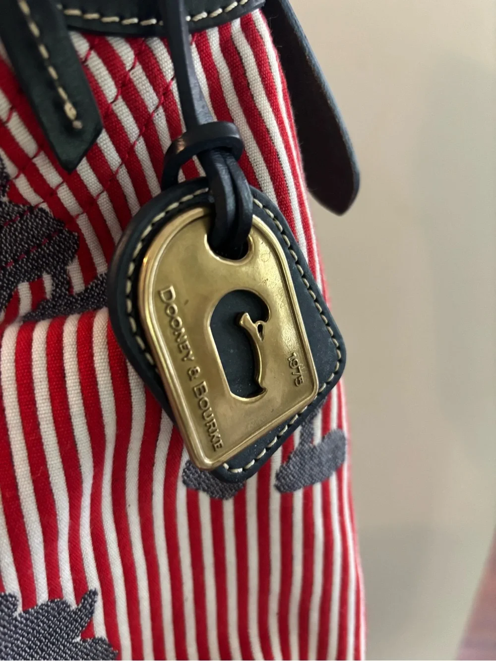Dooney & Bourke Mickey Striped Canvas Bag